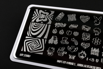 Go Stamp Пластина для стемпинга 084 Oops