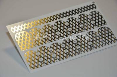 Слайдер дизайн фольгированный 53 золото