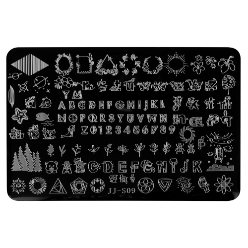 IRISK Трафарет для стемпинга металлический 9,5x14,5 см. П557-18 (048) JJ-S09