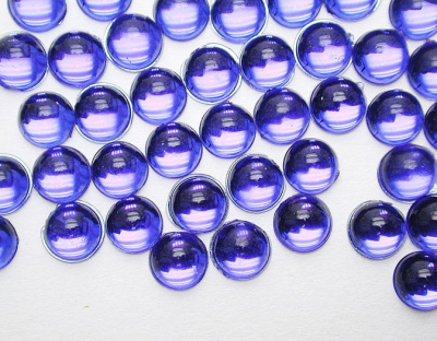 Стразы - Круглые, синие 4 мм. (Y1CL64B) - 60 шт./банка
