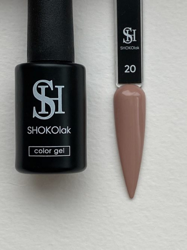 SHOKOlak гель-лак GEL POLISH №20 10 мл. SHOKOlak гель-лак GEL POLISH №20 10 мл.