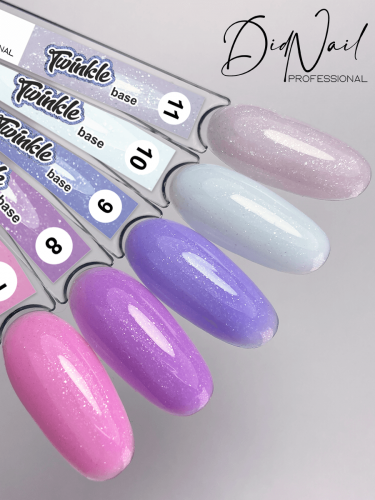 DidNail Professional Камуфлирующая база с шиммером Twinkle Base 5 10 мл.