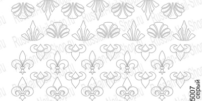 Нейлкруст - трафарет-слайдер 5007 серый