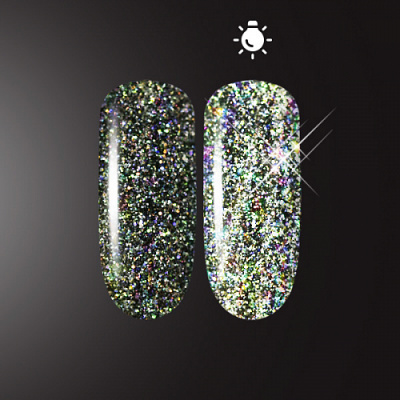 Patrisa Nail светоотражающий глиттер Flash Glow Black 2 гр. NK40 Patrisa Nail светоотражающий глиттер Flash Glow Black 2 гр. NK40