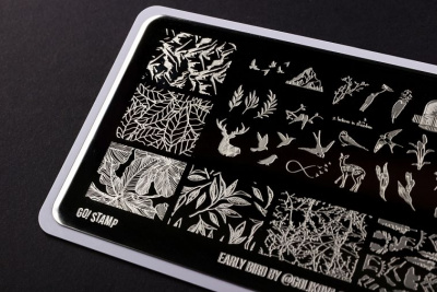 Go Stamp Пластина для стемпинга 99 Early Bird by @Golikova.christina