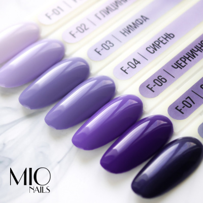 MIO Nails Гель-лак Основная палитра F-06 Черничное варенье 8 мл.