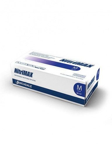 ARCHDALE NitriMAX Перчатки нитриловые размер M Indigo Фиолетовые 100 шт./уп.