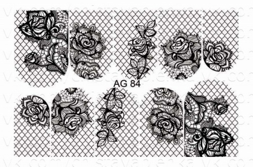 Слайдер дизайн Имитация аэрографии АРТ Слайдер AG-84 черный