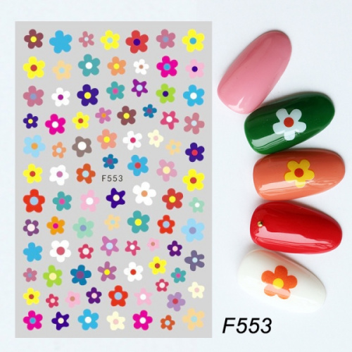 Наклейки Nail Sticker F553 NM-000 Наклейки Nail Sticker F553 NM-000