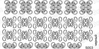 Нейлкруст - трафарет-слайдер 5003 черный