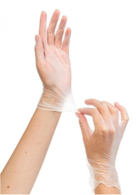 ViniMax Перчатки виниловые размер M прозрачные 100 шт./уп.