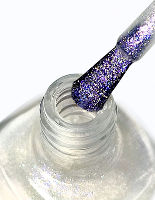 IQ Beauty Укрепитель ногтей хайлайтер эффект с УФ-фильтрами Sun Highlighter 01 Sun Holo 12,5 мл.
