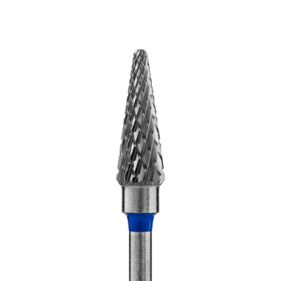 KristallNails, Твердосплавная фреза Конус Средняя (Синяя) 31150