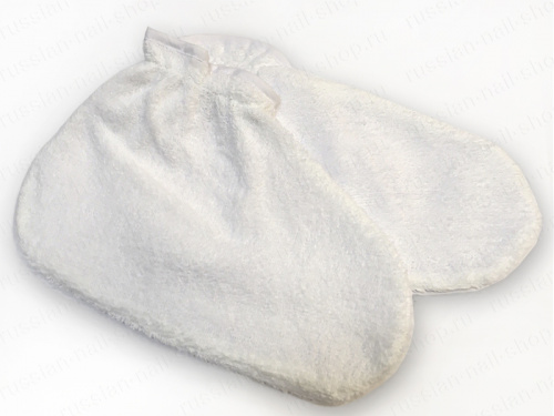 Носки для парафинотерапии махровые JessNail (белые)