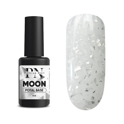 Patrisa Nail POTAL Moon base каучуковая молочная база с серебряной поталью 8 мл. B511 Patrisa Nail POTAL Moon base каучуковая молочная база с серебряной поталью 8 мл. B511