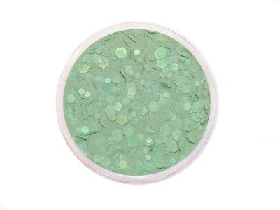 Акриловая пудра Justnail Y1EZ949A Green Crystal 15 гр.