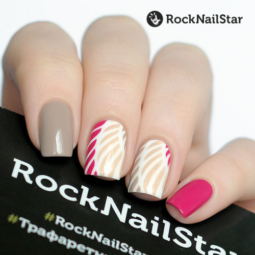 RockNailStar трафарет мини Крылья