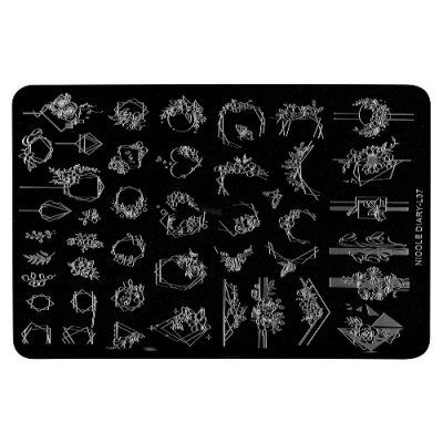 IRISK Трафарет для стемпинга металлический 9,5x14,5 см. П557-18 (012) NICOLE DIARY L-37