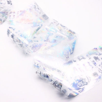 Фольга переводная ZOO Хром Голография разводы 4х50 см. 1464