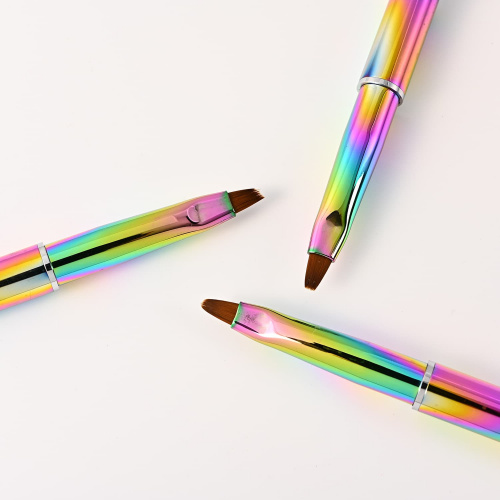 Кисть радужная со скошенным краем для росписи