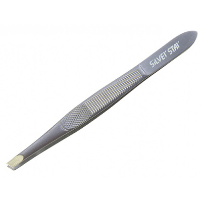 Silver Star Пинцет для бровей косой Classic AT-9924 Silver Star Пинцет для бровей косой Classic AT-9924