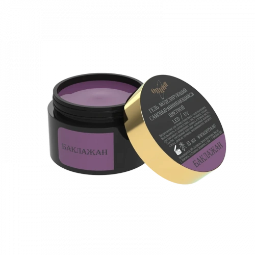 Опция Гель моделирующий самовыравнивающийся цветной Баклажан 15 мл.