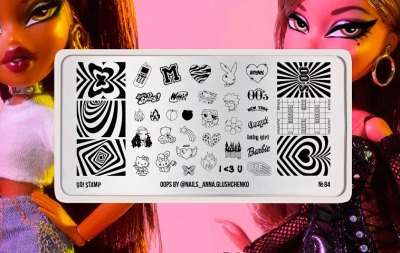 Go Stamp Пластина для стемпинга 084 Oops