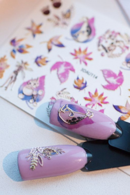 MALGRAT Nails 3D Слайдер-дизайн ОБЪЕМНЫЕ 3D СЛАЙДЕРЫ 3D Осень 3DAU114