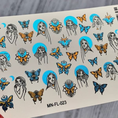 2D Фольгированный слайдер-дизайн MilliArt Nails MN-FL-023