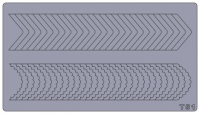 Трафареты для аэрографии на ногтях T51