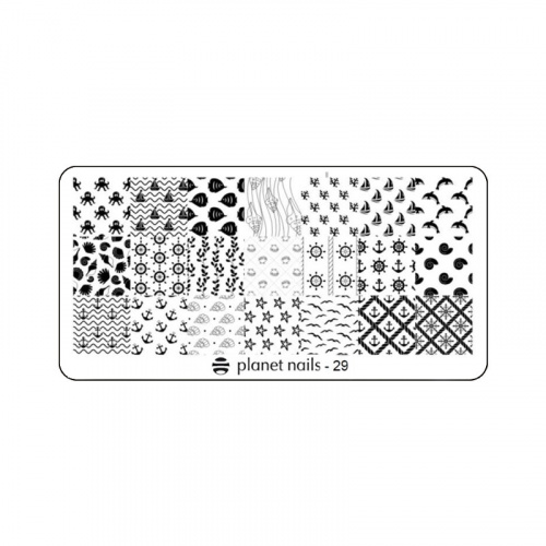 Planet Nails Пластина для Stamping Nail Art №29