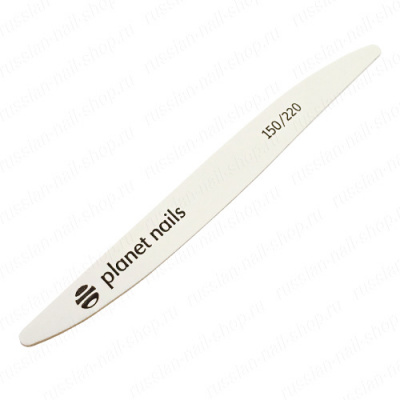 Пилка для ногтей Planet Nails на деревянной основе белая Волна 150/220 20237 Пилка для ногтей Planet Nails на деревянной основе белая Волна 150/220 20237