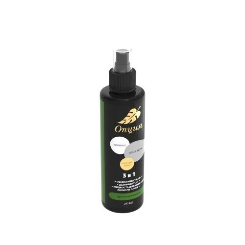 Опция Обезжириватель-дезинфектор жидкость для снятия липкого слоя 3 в 1 Цветочный букет 250 мл. 37902
