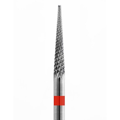 KristallNails, Твердосплавная фреза Игла фиссурная Мелкая (Красная) 21013