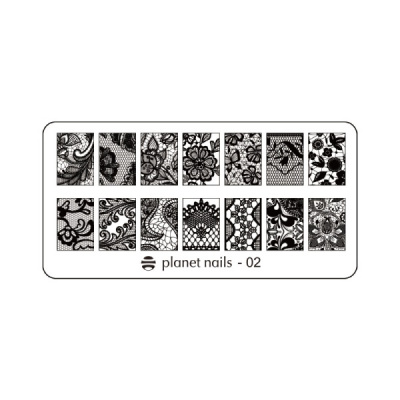 Planet Nails Пластина для Stamping Nail Art №02 23088/2