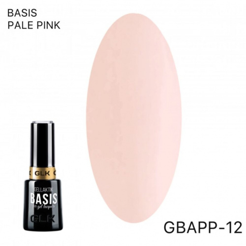 GELLAKTIK BASIS PALE PINK бежево-розовое базовое покрытие для гель-лака GBAPP-12 12 мл.
