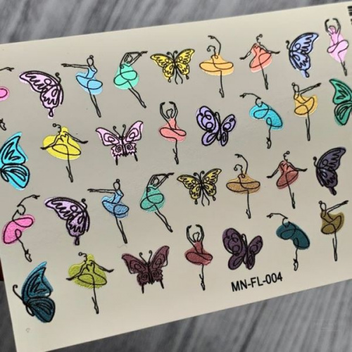 2D Фольгированный слайдер-дизайн MilliArt Nails MN-FL-004