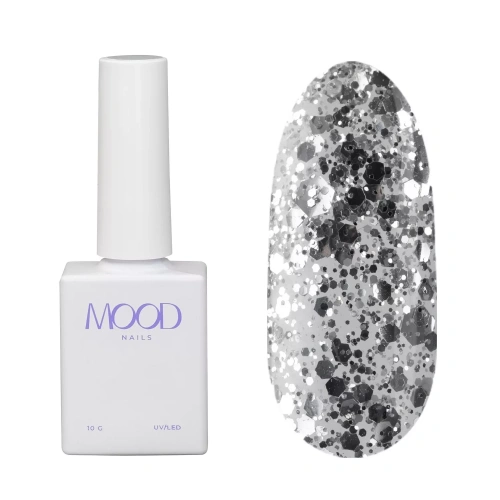MoodNail Гель-лак Just Shine Silver 10 г.