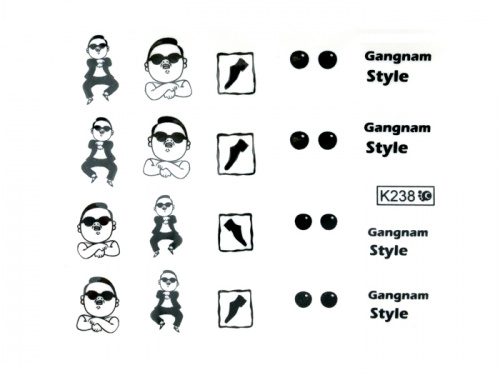 Nails Переводные картинки Y1BHK238