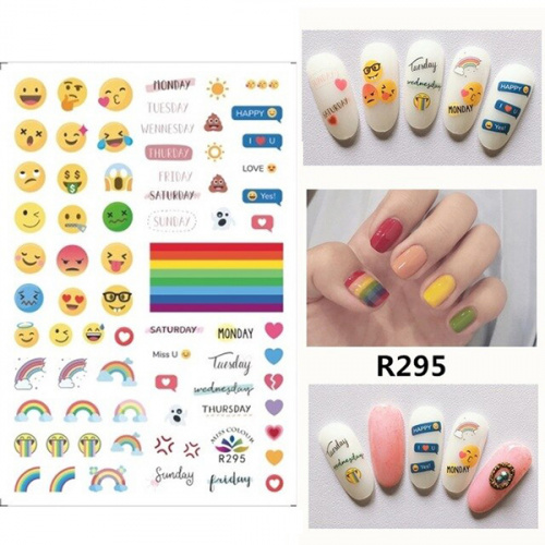 Наклейки Nail Sticker R295 NM-000 Наклейки Nail Sticker R295 NM-000