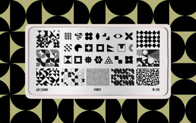 Go Stamp Пластина для стемпинга 135 Funky