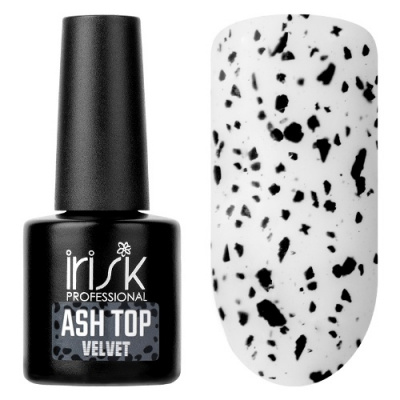 IRISK Топ вельветовый декоративный без липкого слоя Velvet Ash Top 10 мл. 01 Black М529-17 IRISK Топ вельветовый декоративный без липкого слоя Velvet Ash Top 10 мл. 01 Black М529-17