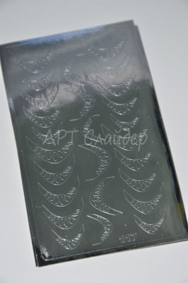 Металлизированные наклейки для ногтей 117 цвет серебро Металлизированные наклейки для ногтей 117 цвет серебро