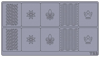 Трафареты для аэрографии на ногтях T22